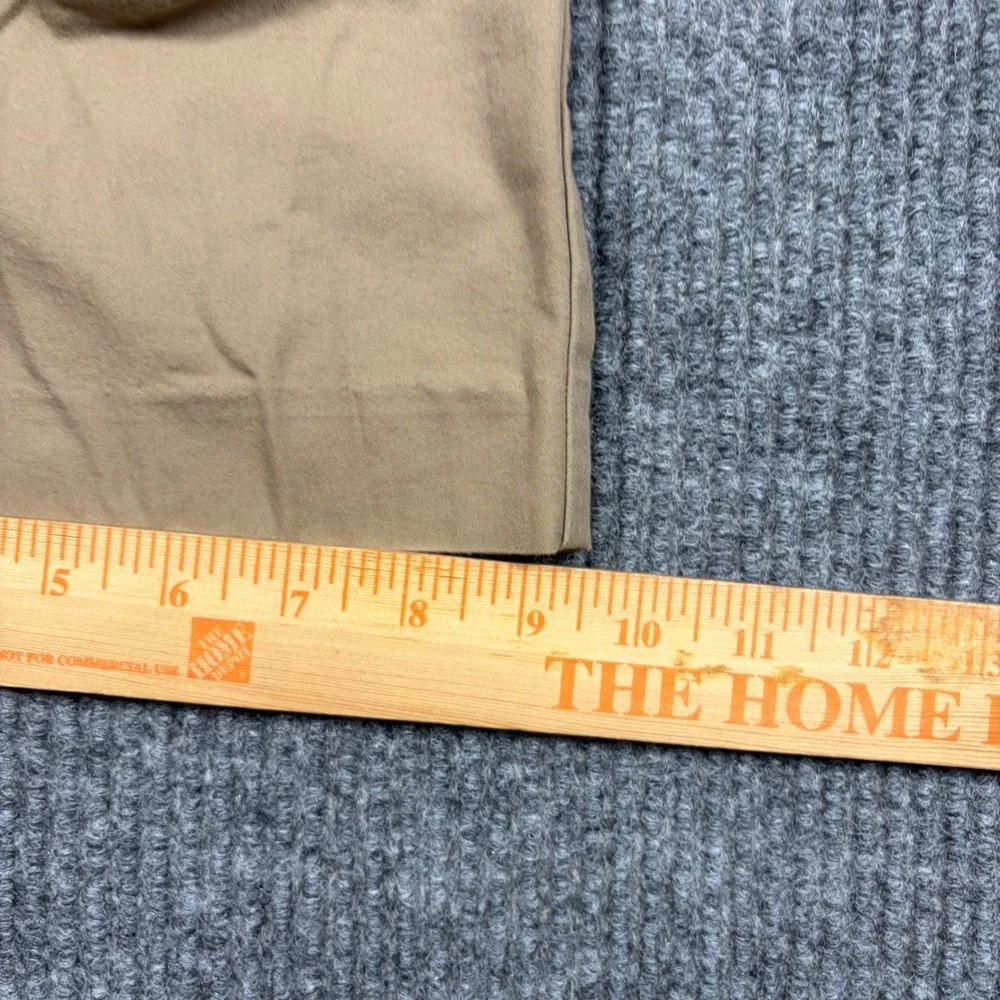 Crosby & Howard Shorts  Mens 32 Khaki Chino Shorts Tan Flat Front Casual Cotton